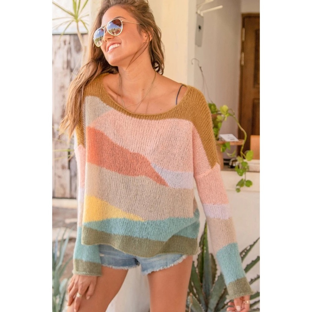 Wooden Ships Sweater Desertscape Wool Mohair - Picture 1 of 8